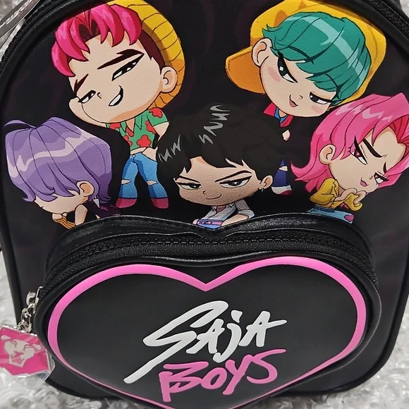 NWT KPop Demon Hunters Saja Boys Mini Backpack - Picture 10 of 12